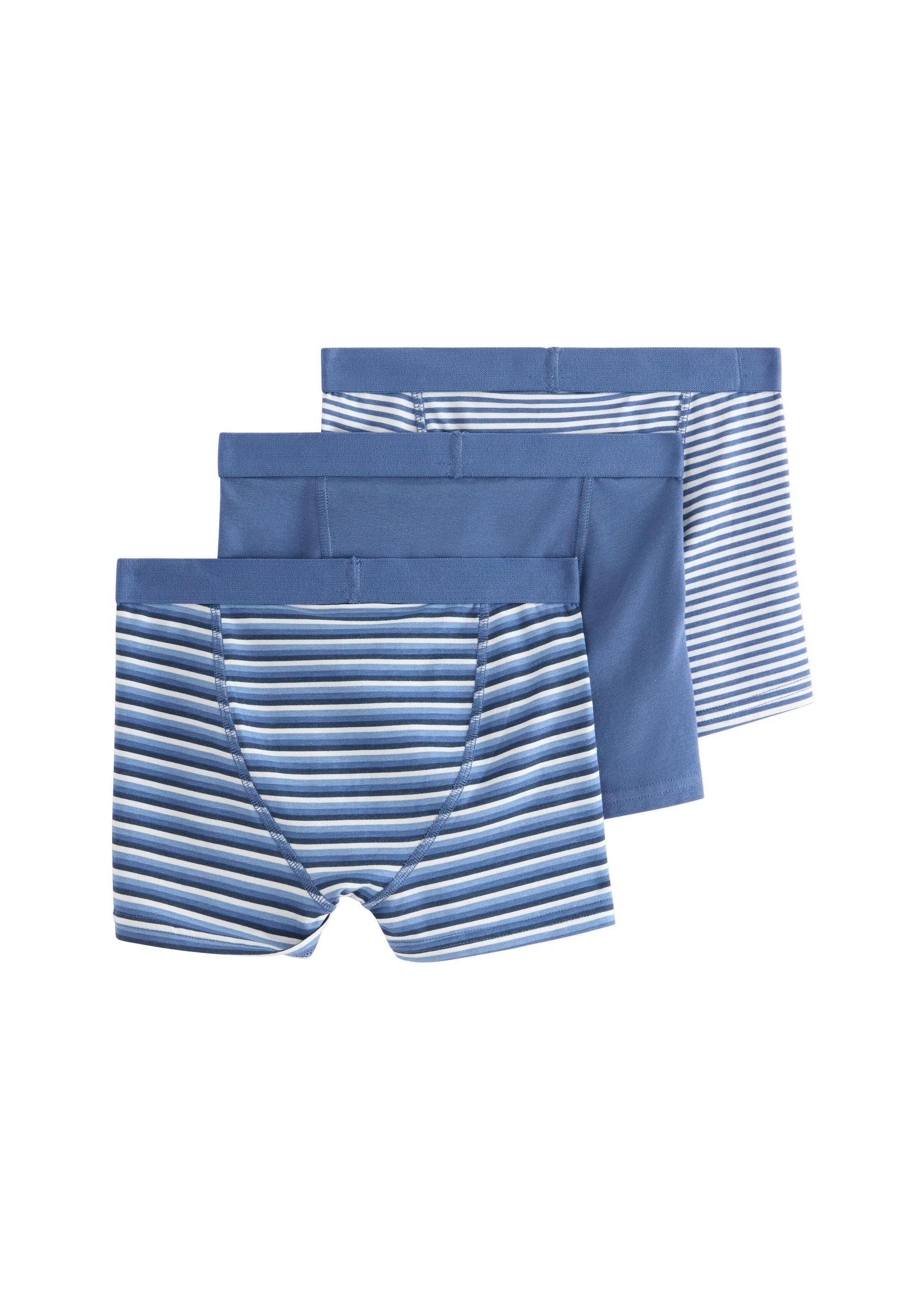 Lindex BOXER 3 PACK RIGHE - Pantaloni - azzurro polvere chiaro