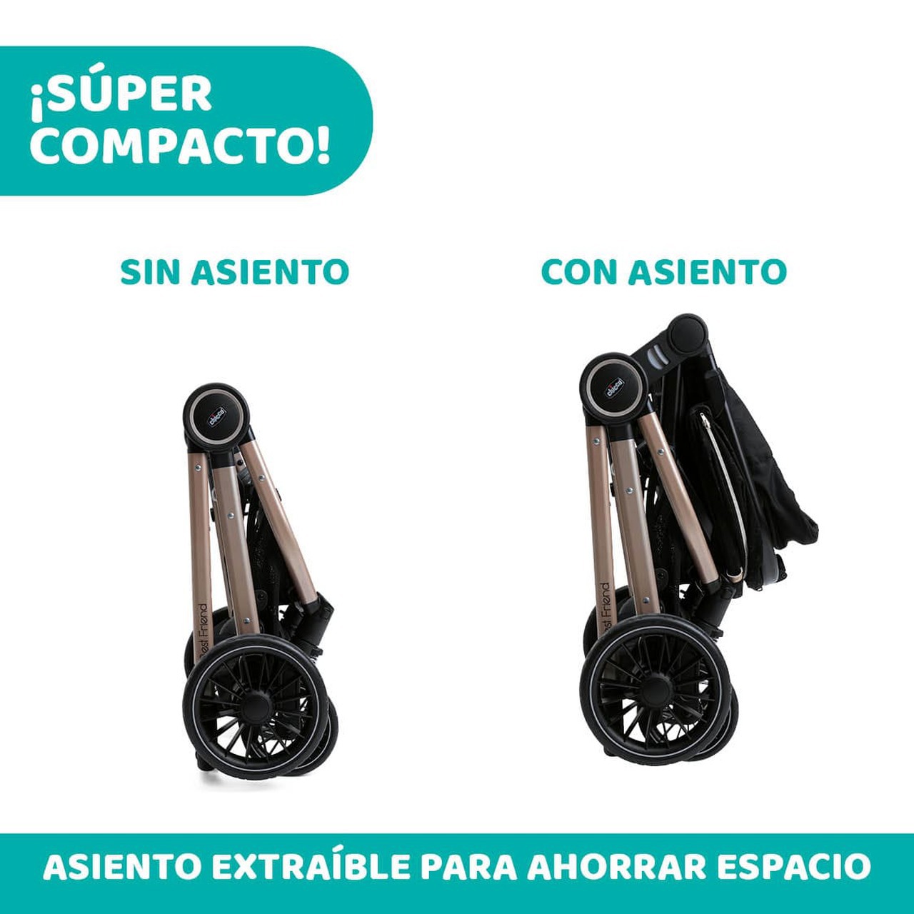Cochecito Trío Best Friend Pro Black Re Lux Eco+ με Kory Essential