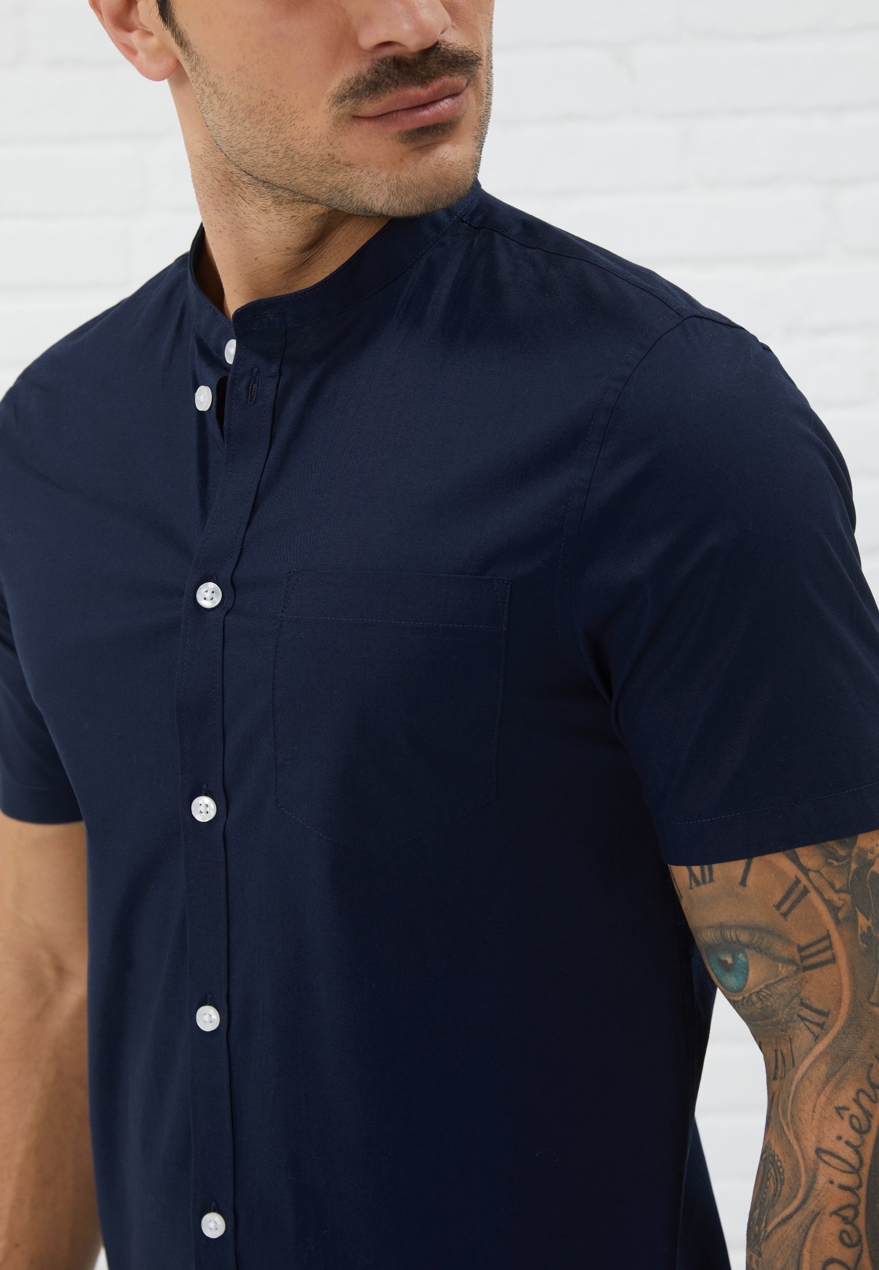 MUSCLE FIT - Kauluspaita - dark bluePier One