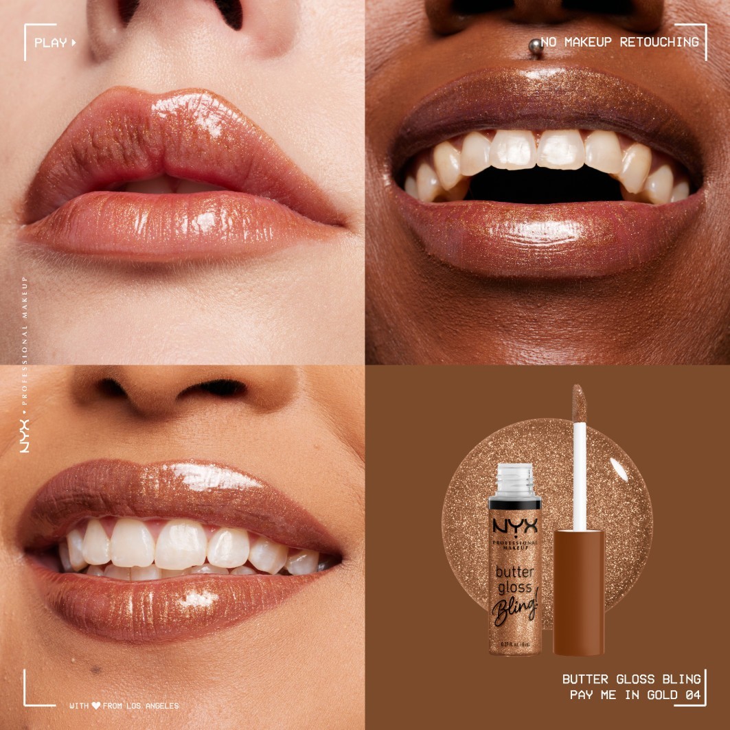 NYX Professional Makeup Lipgloss Butter Gloss Bling - 8 ml