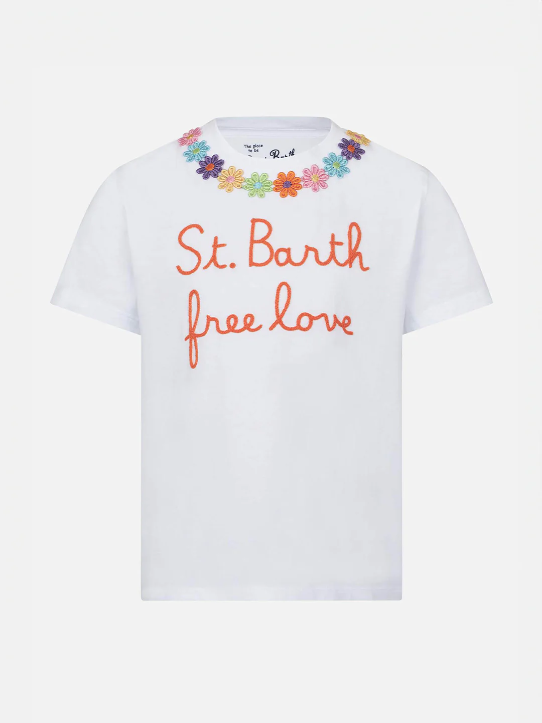 Baby T-shirt met madeliefjes- en patchborduurwerk