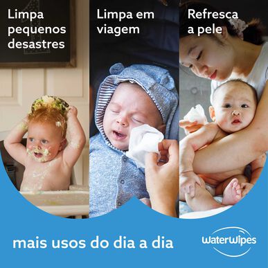 „Waterwipes“ biologiškai skaidžios valomosios servetėlės 18 x 60 vnt. 18 x 60 vnt. 18 x 60 vnt.