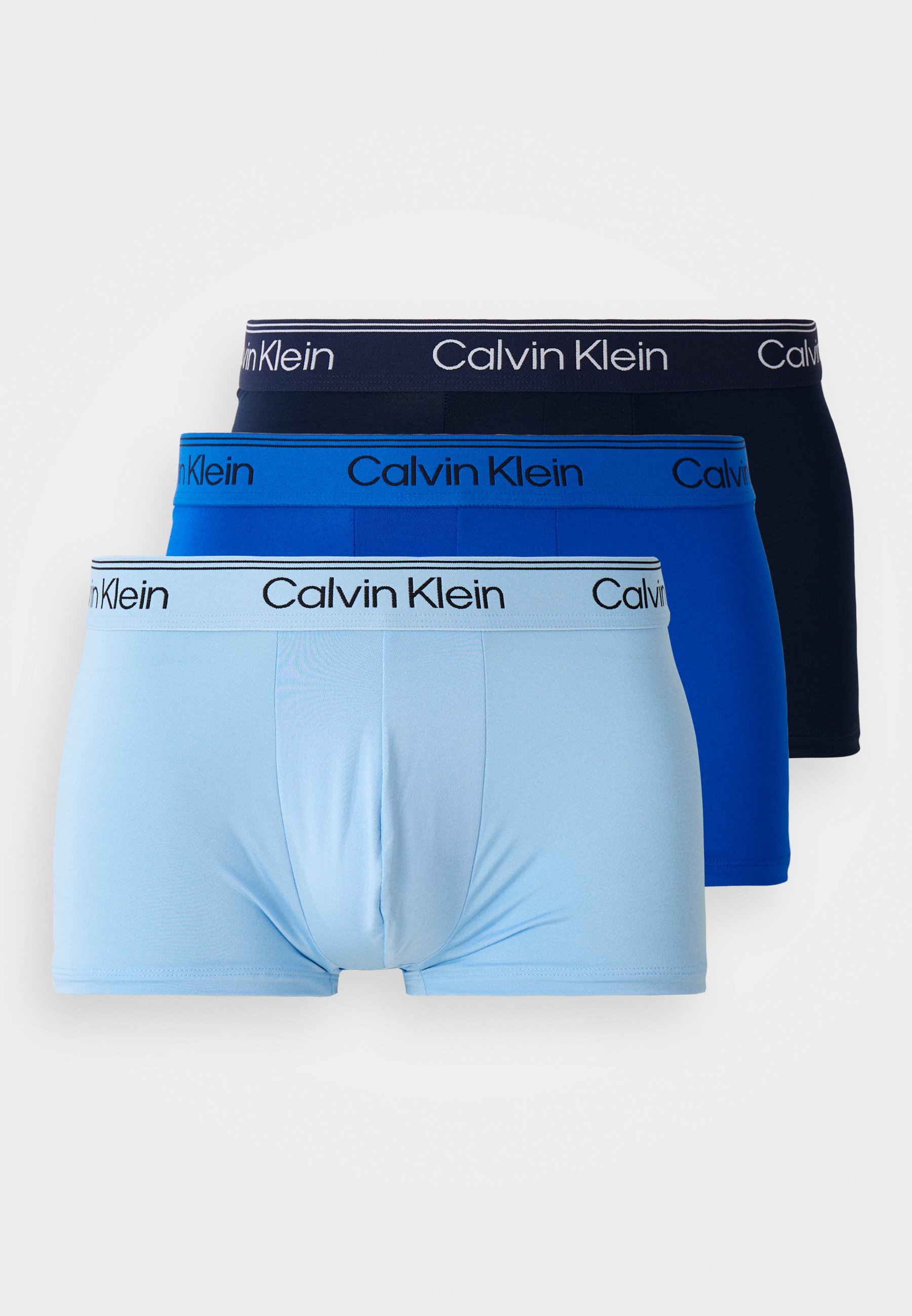 Calvin Klein Underwear LOW RISE TRUNK 3-PACK - Boxershorts - shoreline/royalty/blue bell