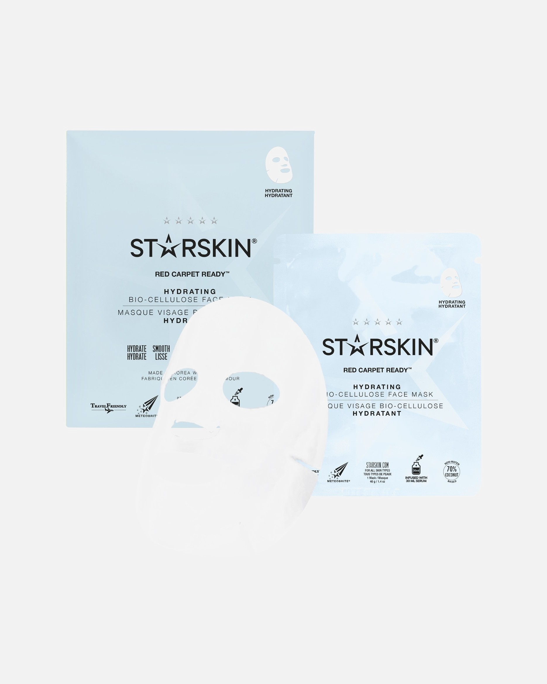 STARSKIN® sejas maska Red Carpet Ready™ mitrinoša biocelulozes maska - 30 ml