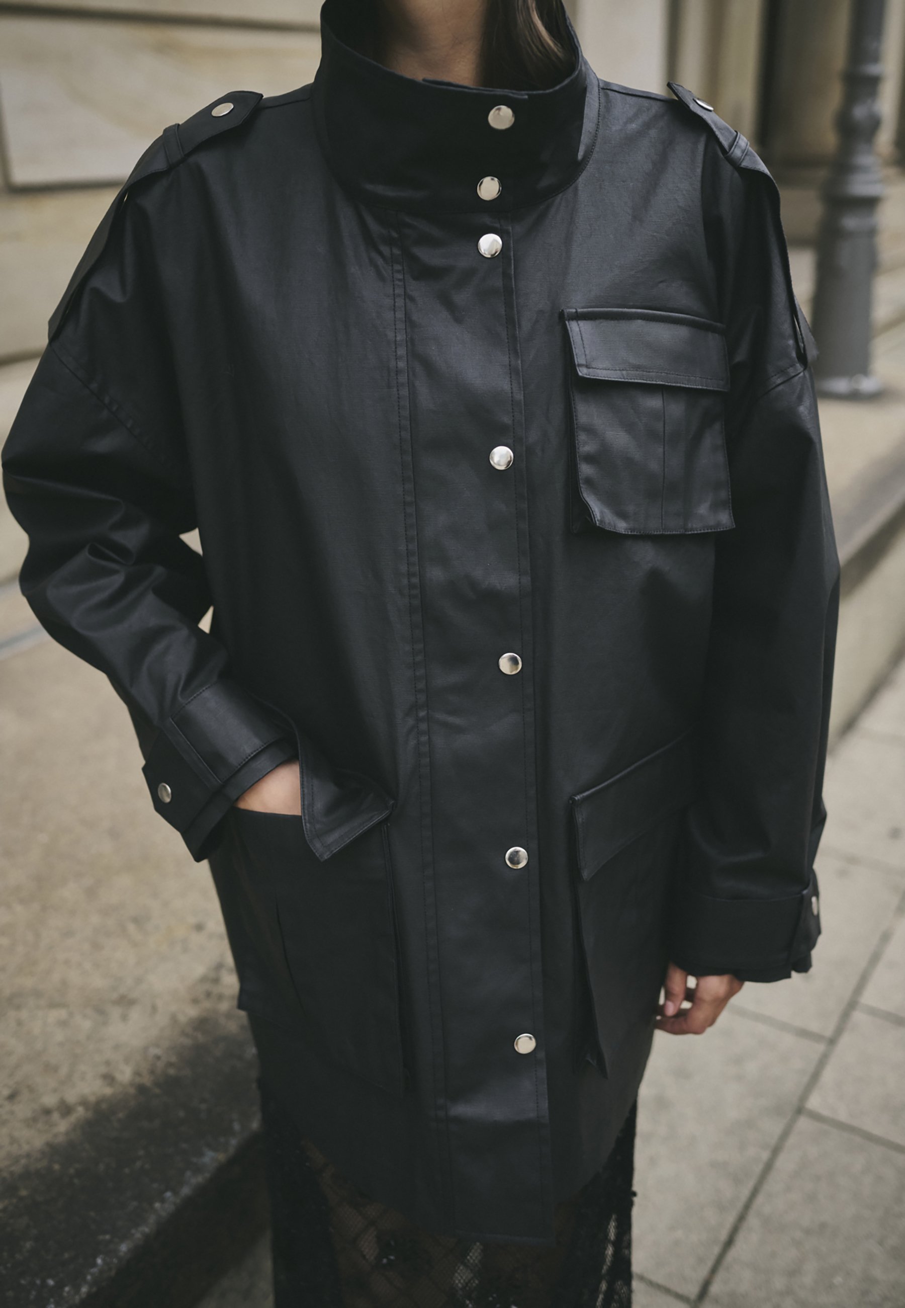 Karen by Simonsen ANGELLICA - Cappotto corto - meteorite