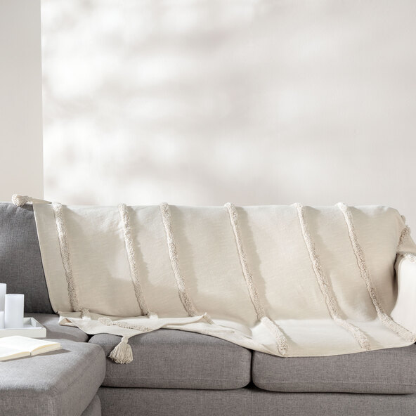 Boho-teppe, beige