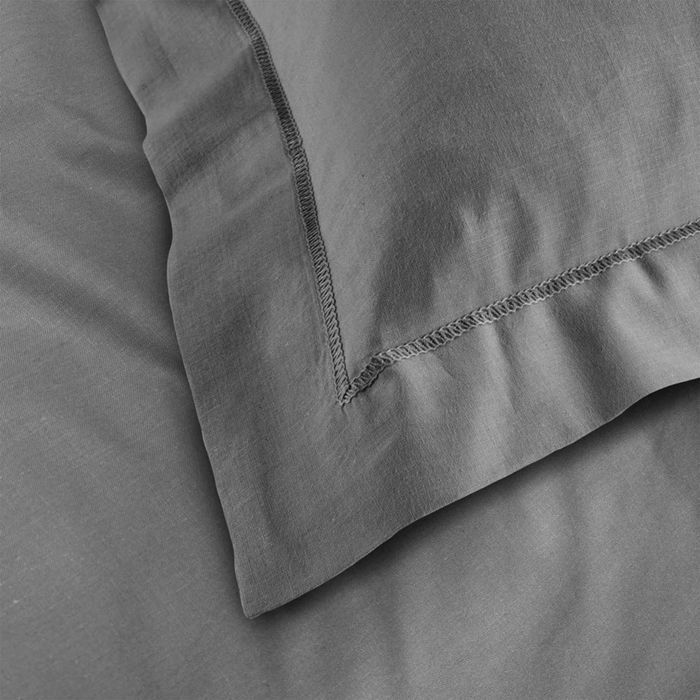 Square pillowcase 63x63 cm - 100% cotton - Anthracite