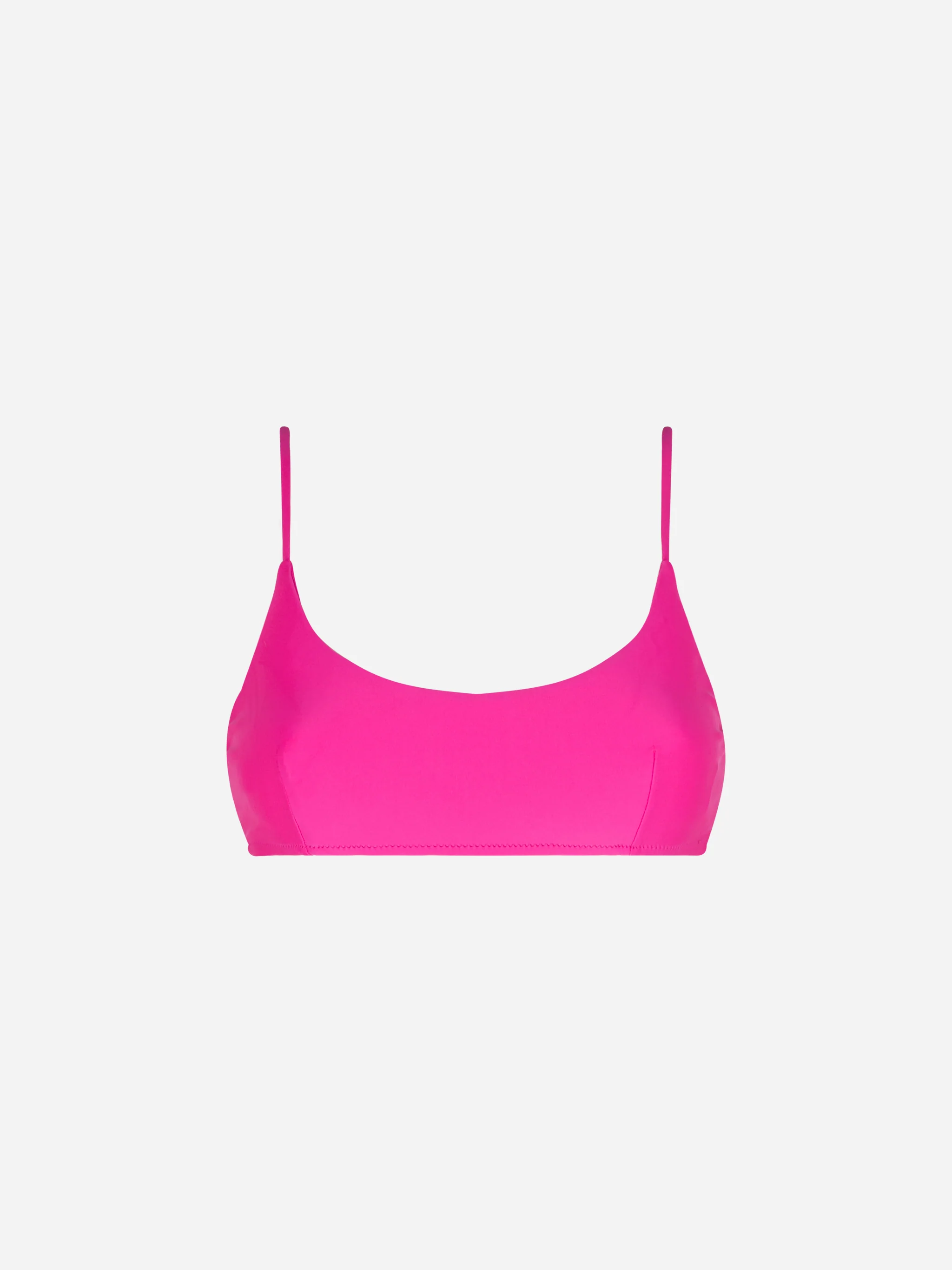 Traje de baño tipo bralette fucsia para mujer