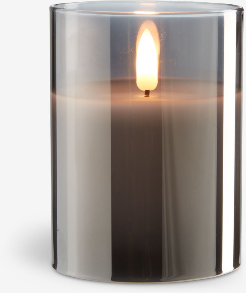 KLAUS KLAUS LED kockasta lampa Ø8xV10cm siva