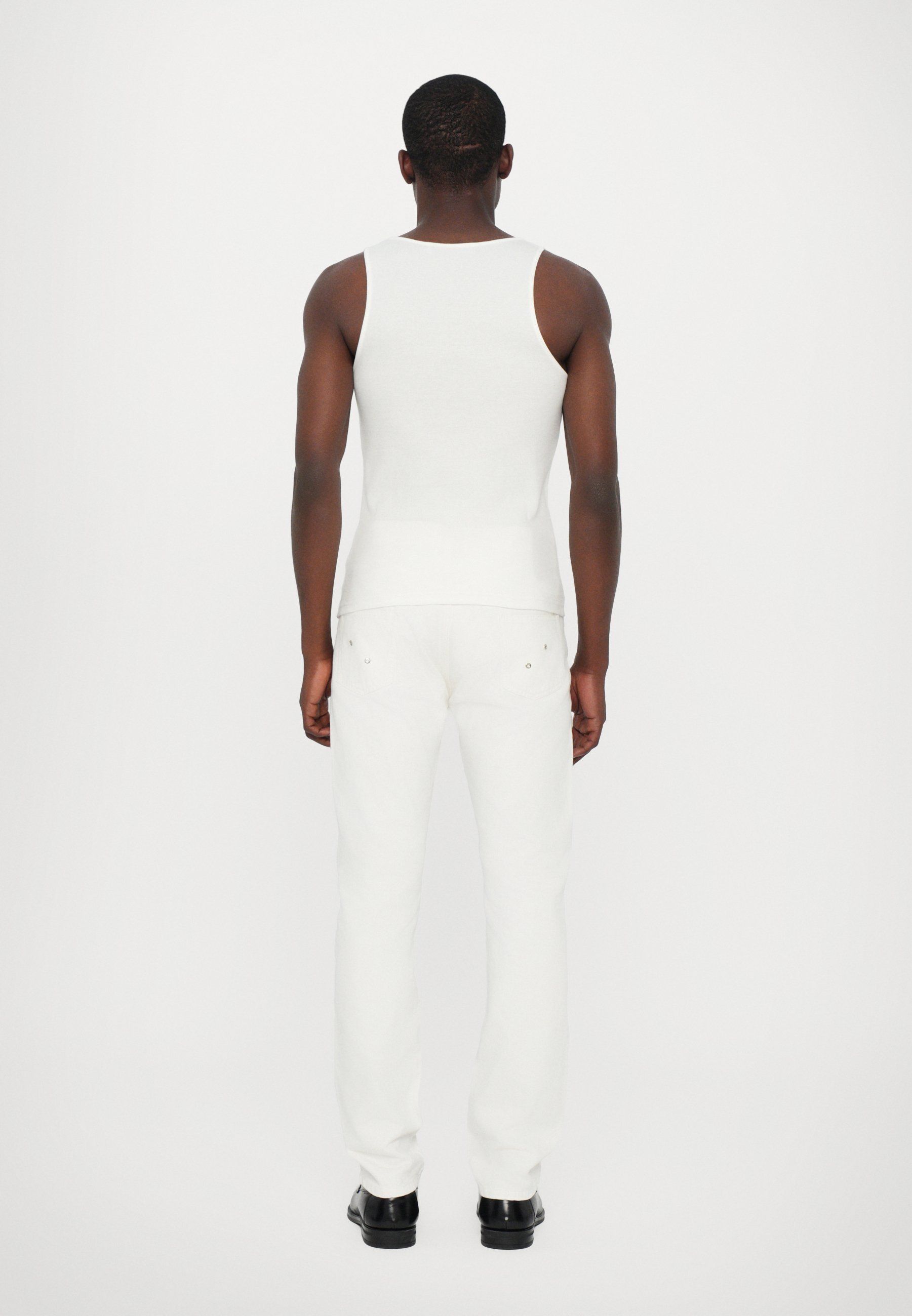 Ludovic de Saint Sernin CRYSTAL LOGO TANK UNISEX - Top - white