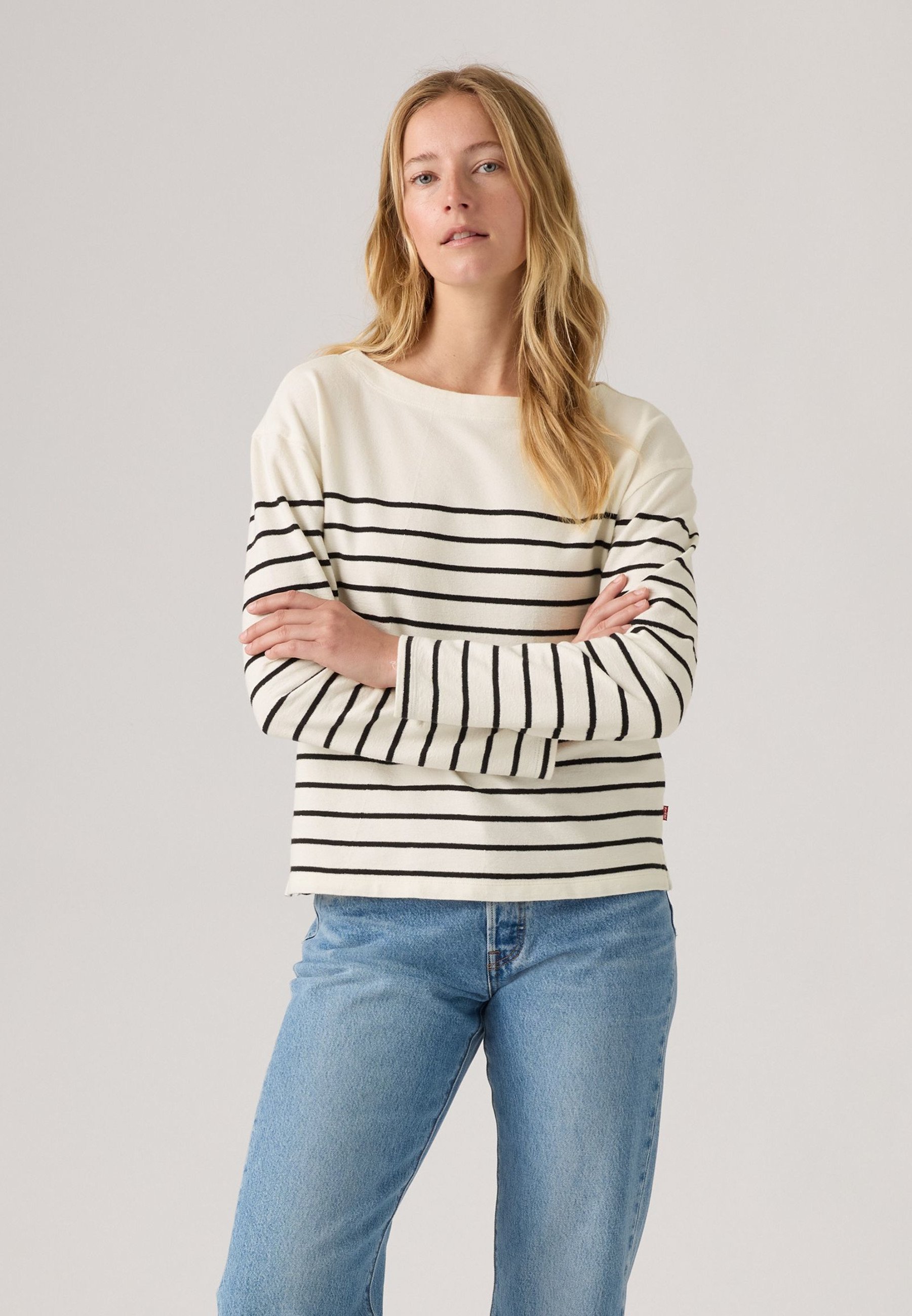 Levi's® MARIN - Moletom - listra magnólia egret antracite