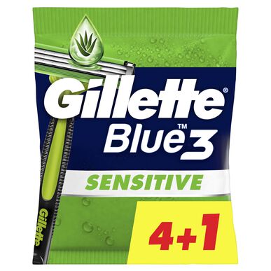 Gillette Blue 3 Sensitive engangsbarberhøvel 5 stk.