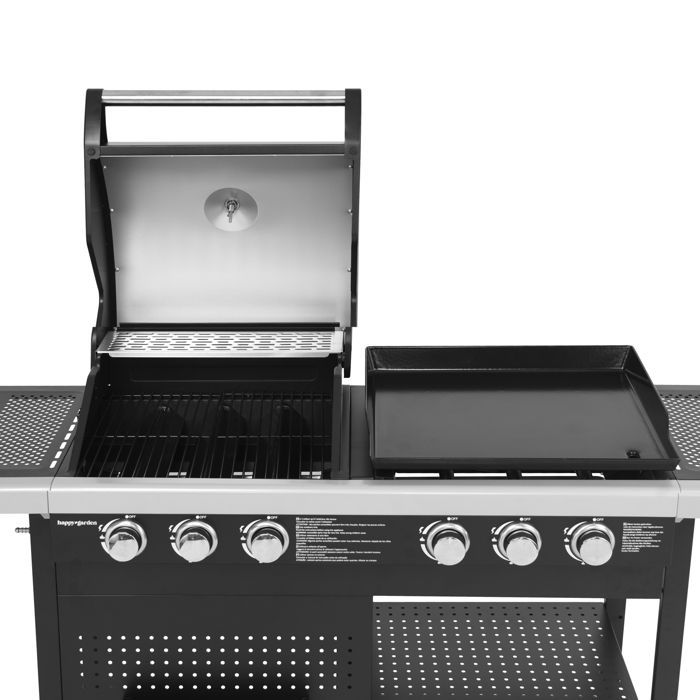 VESUVIO gas barbecue duo - 3 burners + 3-burner griddle