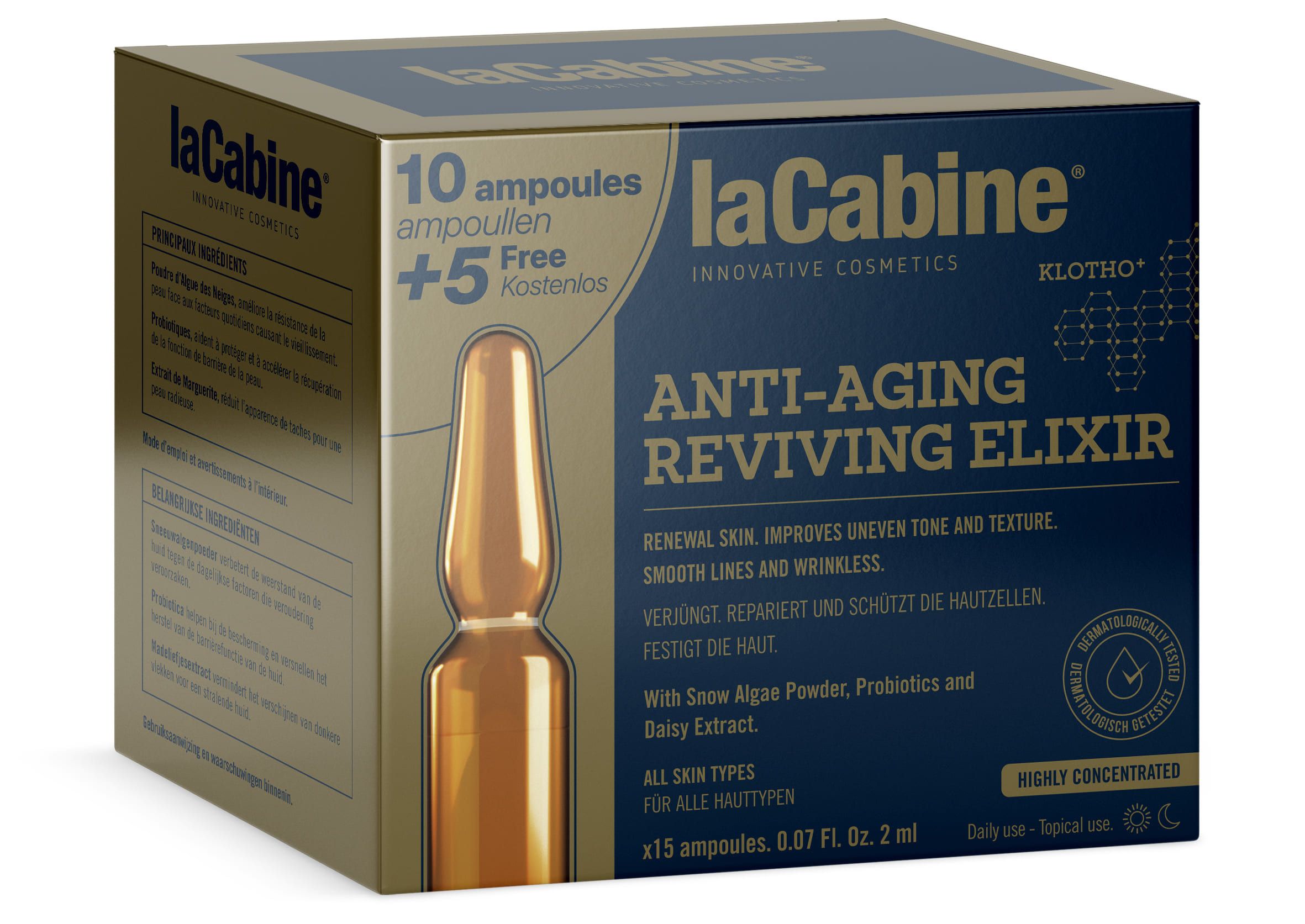 Revive Elixir pretnovecošanās ampula Pretgrumbu un pretnovecošanās krēmi