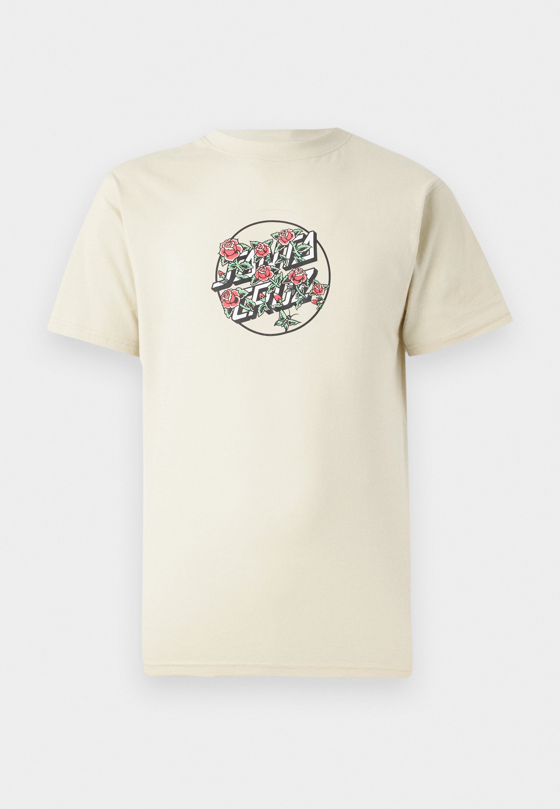 Santa Cruz FLASH STACKED DOT FRONT TEE UNISEX - Tricou cu imprimeu - blond wood