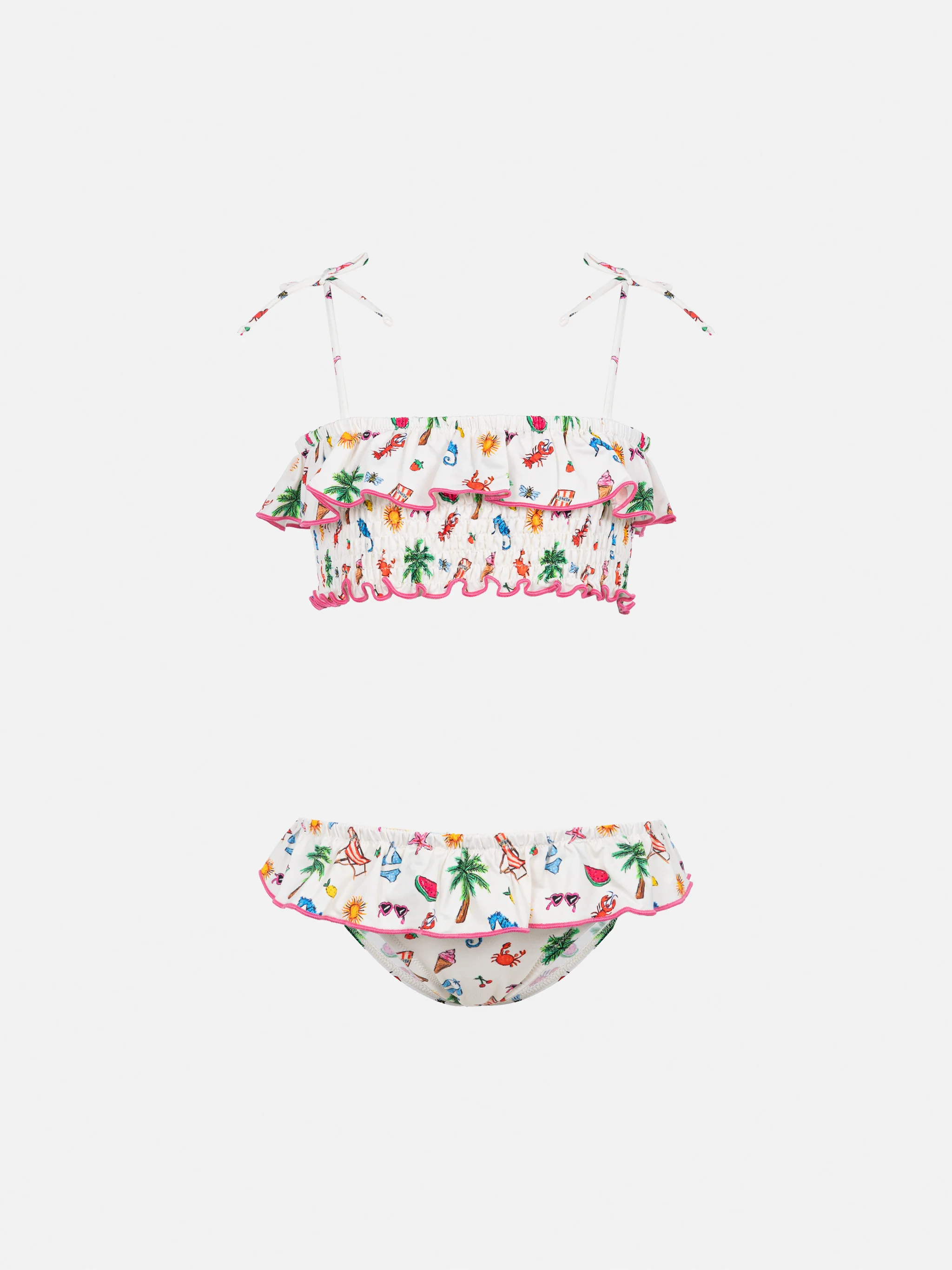 Bikini Melie met ricamo kiel en volant