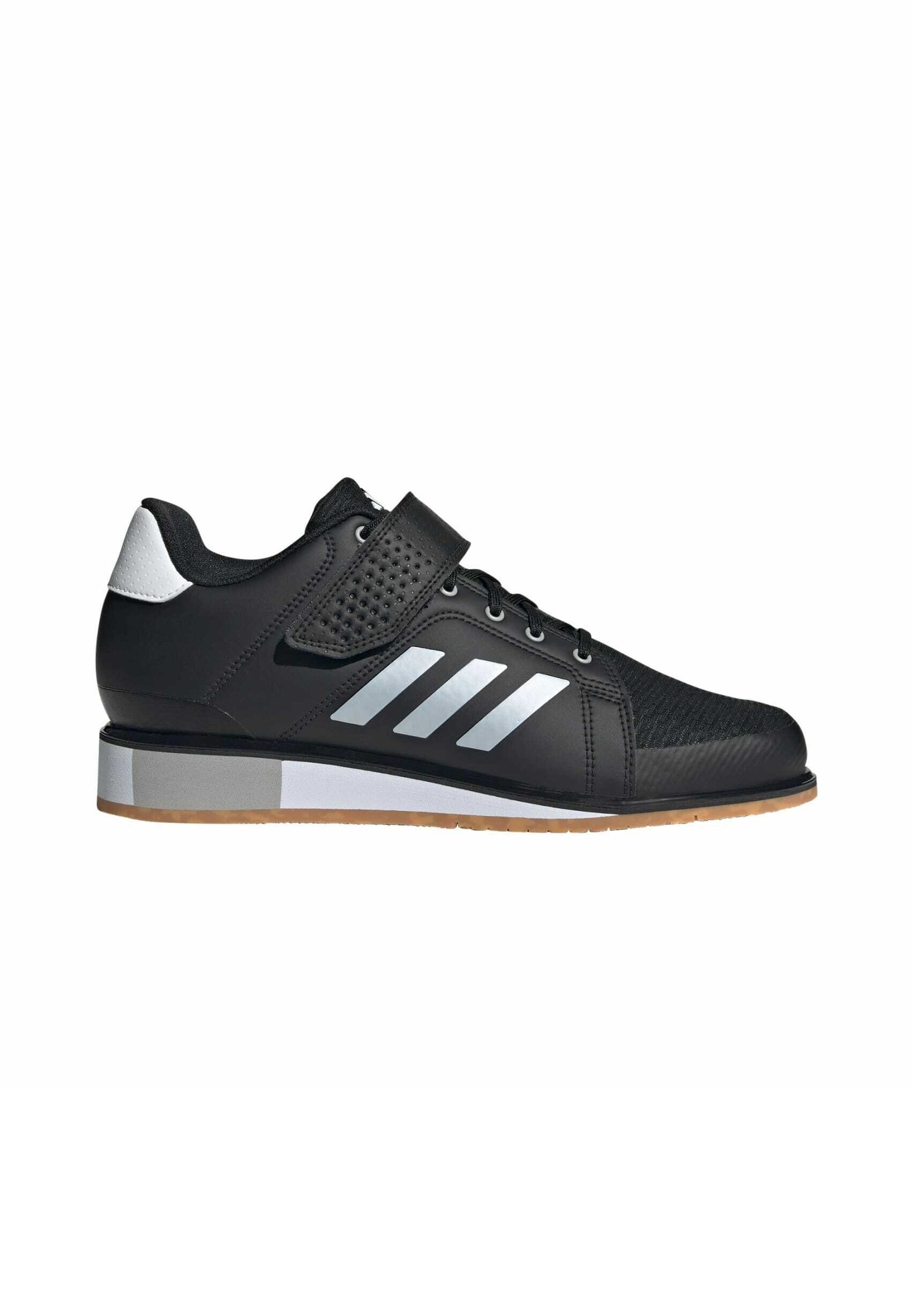 adidas Performance POWER PERFECT 3 HALTÉROPHILIE - Chaussures d'escalade - Noir métallisé gris anthracite