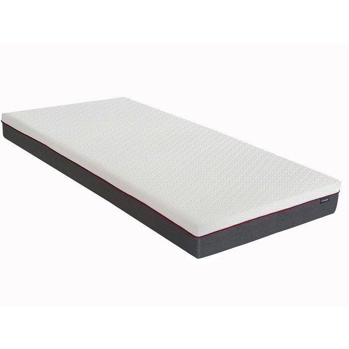 Cama eléctrica de relajación con base de láminas y colchón de espuma viscoelástica - 2 x 80 x 200 cm - Blanca - ATRIDE by YSMÉE