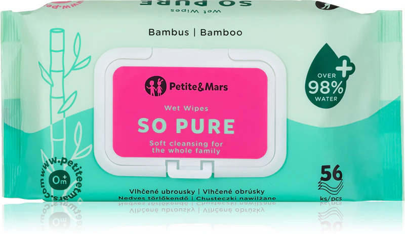 Lenços umedecidos Petite&Mars So Pure para bebês