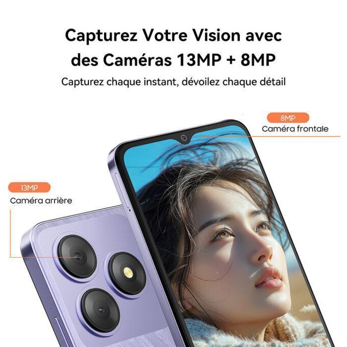 Blackview WAVE 8 Smartphone - 12GB + 128GB - HD+ 6,56