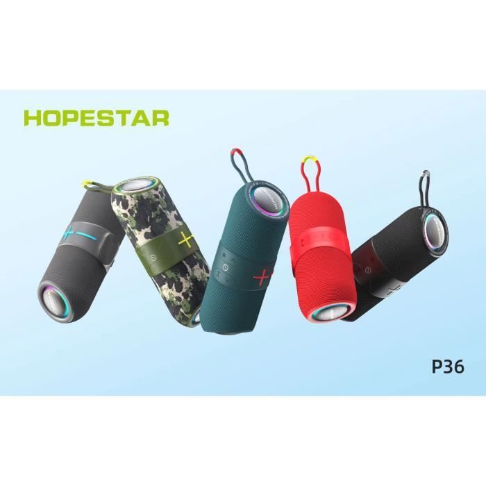 Enceinte Portable Bluetooth-8W*2 Enceinte Puissante avec Étanche IPX6, Enceinte sans Fil et Lumineuse Bluetooth,Gris
