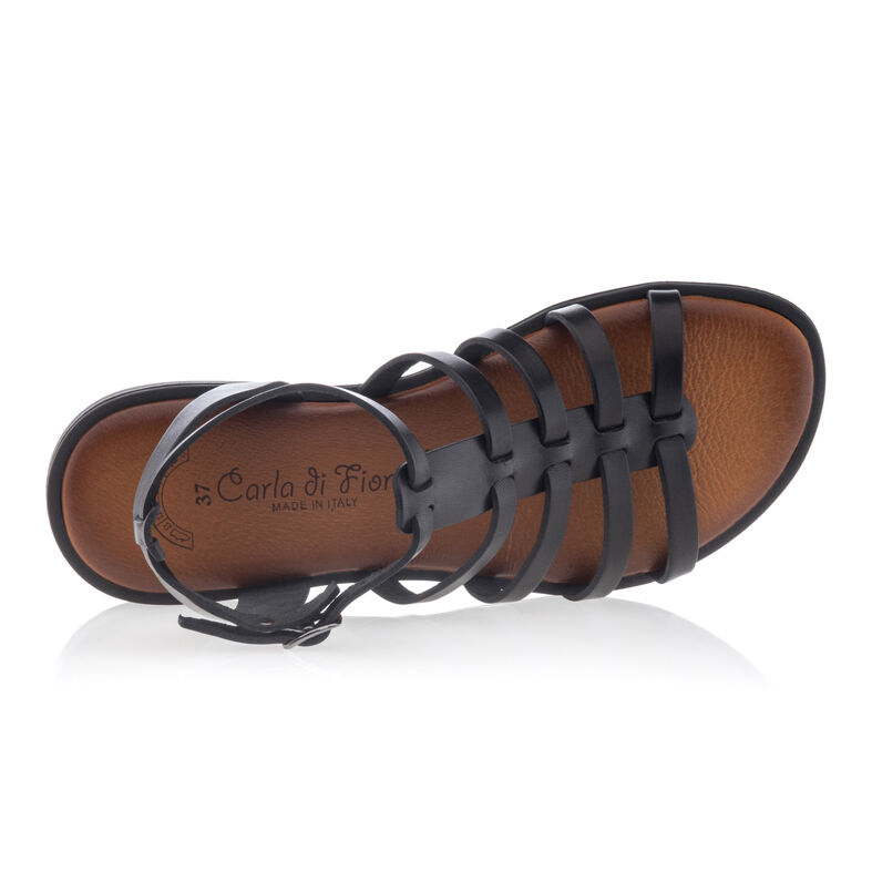 Sorte sandaler / sko med åben tå til kvinder