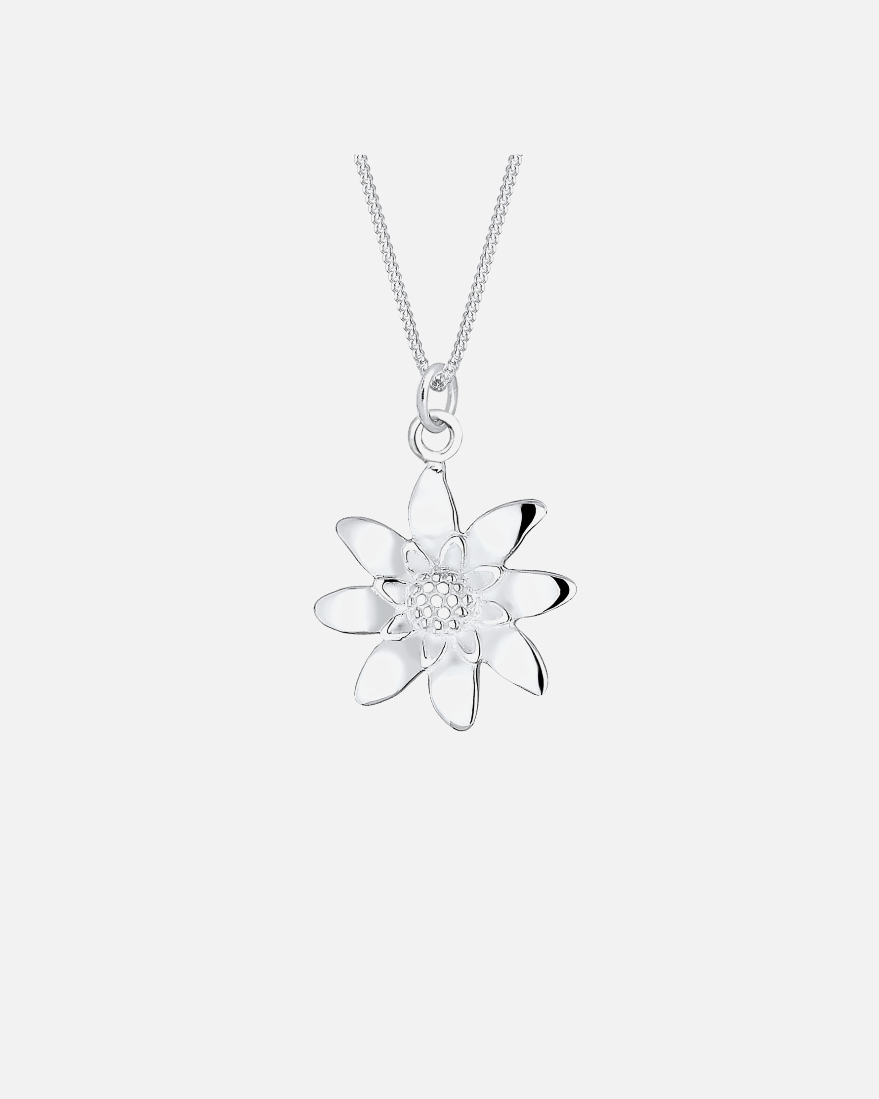 Elli Femmes Pendentif Édelweiss Costume Simple en Argent Sterling 925