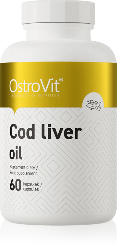 Výživový doplnok OstroVit Cod Liver Oil s rybím olejom v kapsulách
