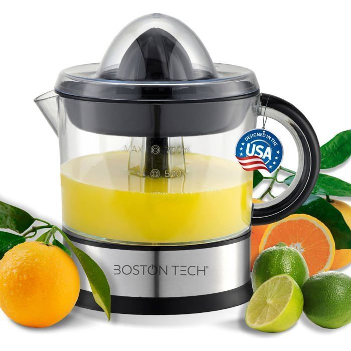 MasterJuicer: Electric Citrus Juicer | 700 ml, Bidirectional Rotation, 40W | 2 Cones, BPA Free