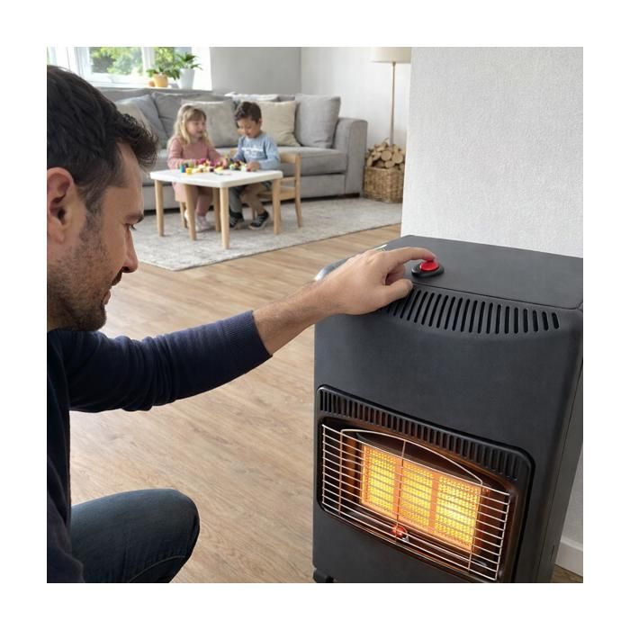 Cocina de gas infrarroja Niklas Nova, 4200 W, 3 elementos, 42 x 38 x 73 cm