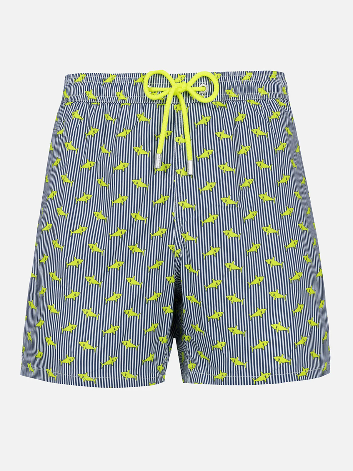Klassiek comfortabel, licht elastisch badpak met haaienprint.