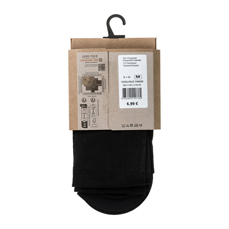 Calcetines y medias negras para mujer