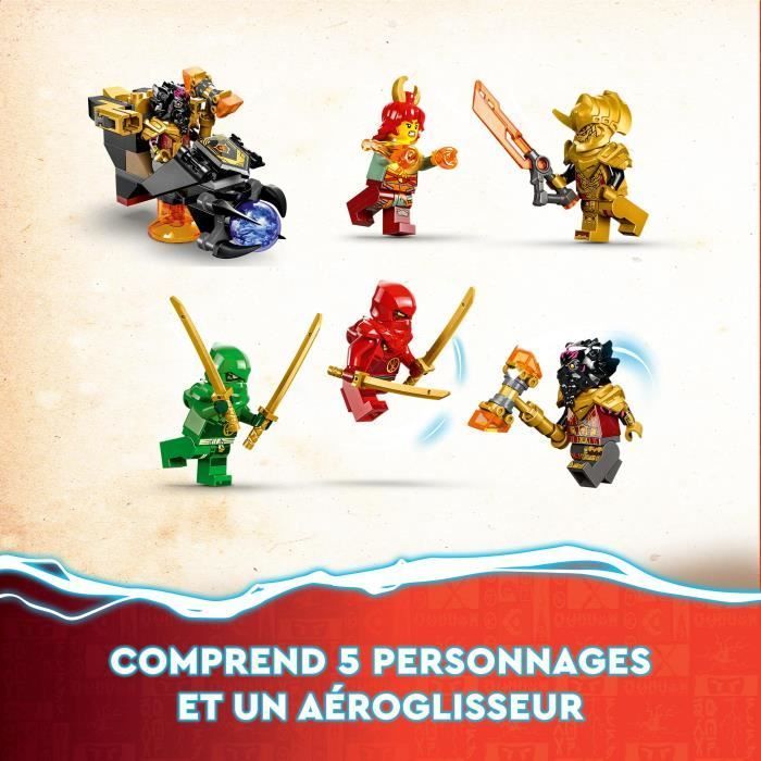LEGO® NINJAGO 71793 Drago di Lava Trasformabile Heatwave, Giocattolo Drago con Minifigure
