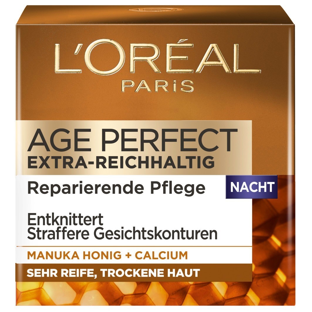 „L'Oréal Paris Age Perfect“ naktinis kremas su manukos medumi ir kalciu, 50 ml
