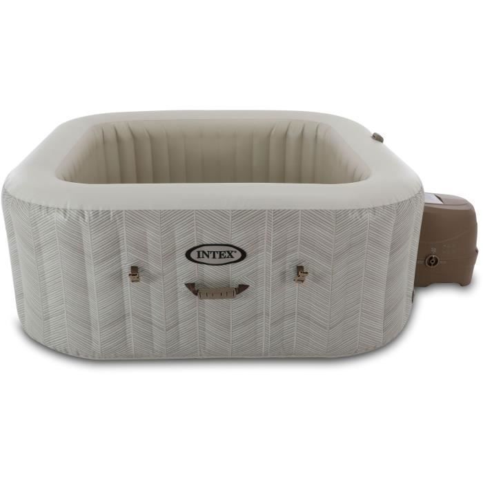 Spa hinchable INTEX - Chevron - 173 x 173 x 71 cm - 4 personas - Cuadrado - 28446EX