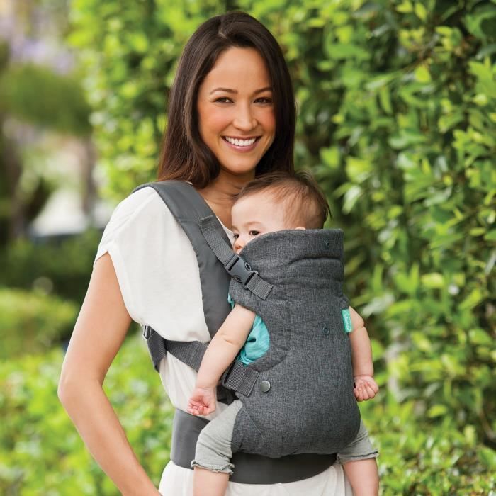 Porte bébé Flip ergonomique 4 en 1 gris - INFANTINO - Flip ergonomique 4 en 1 - Polyester - De 3,6 à 14,5 kg