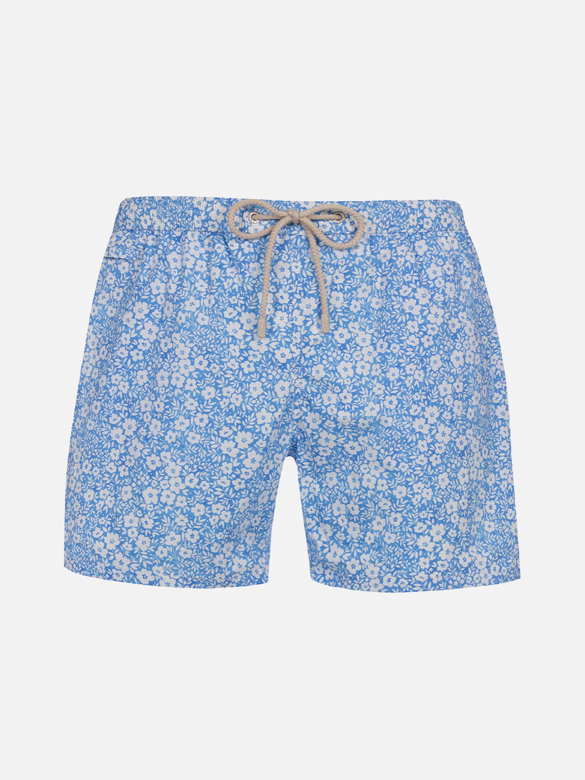 Costume classico elasticizzato Comfort Light Jr con stampa floreale