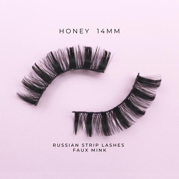 Luvyah Cosmetics Honey 14 mm-es műnerc szempillák