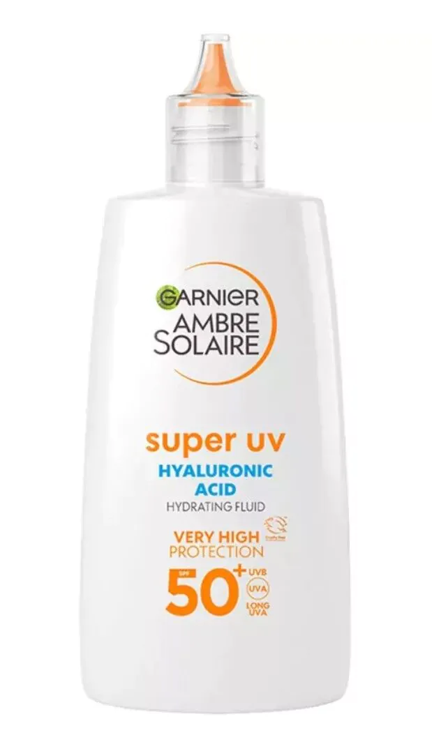 Garnier Ambre Solaire Super UV SPF 50+ Fluid ochronny do twarzy przeciw przebarwieniom