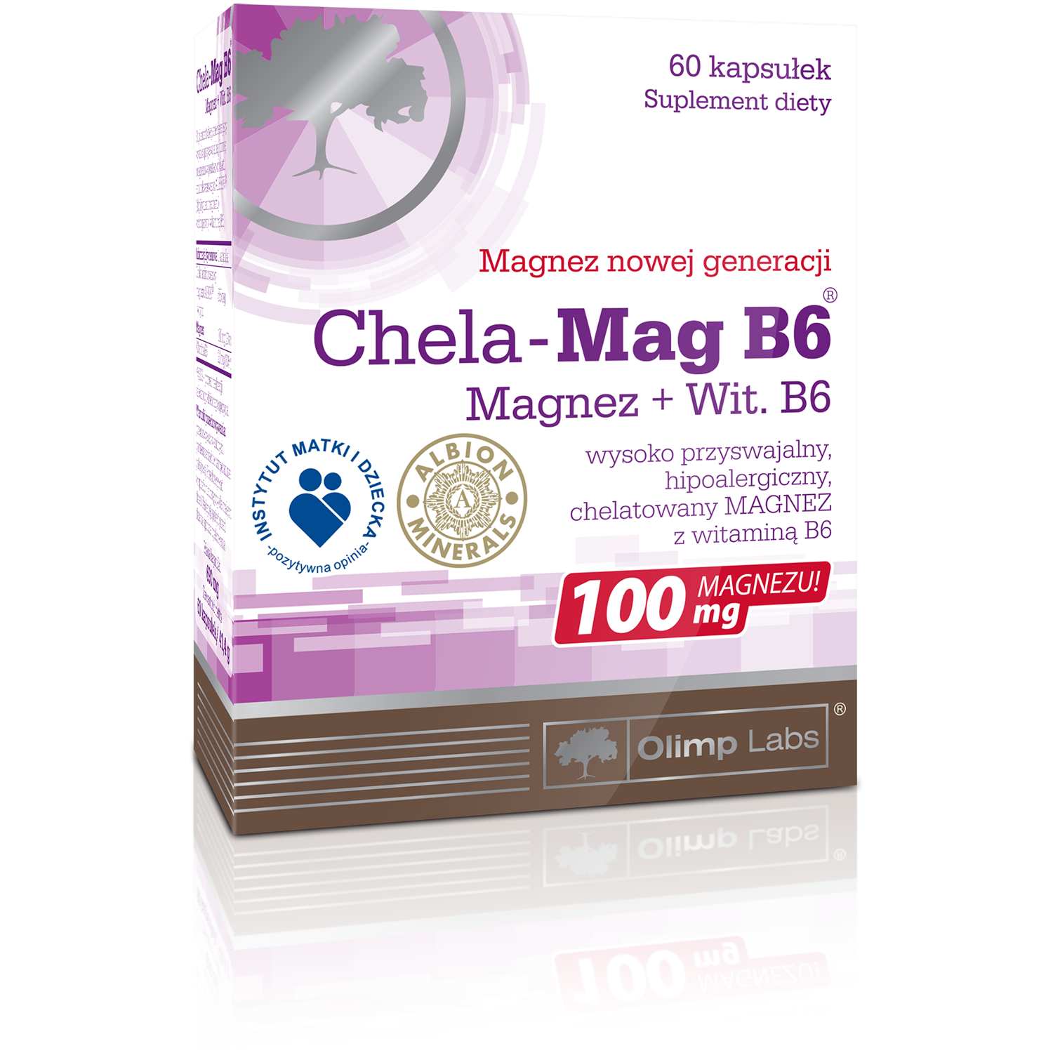 Olimp kosttillskott magnesium + vitamin B6 60 kapslar Chela-Mag B6