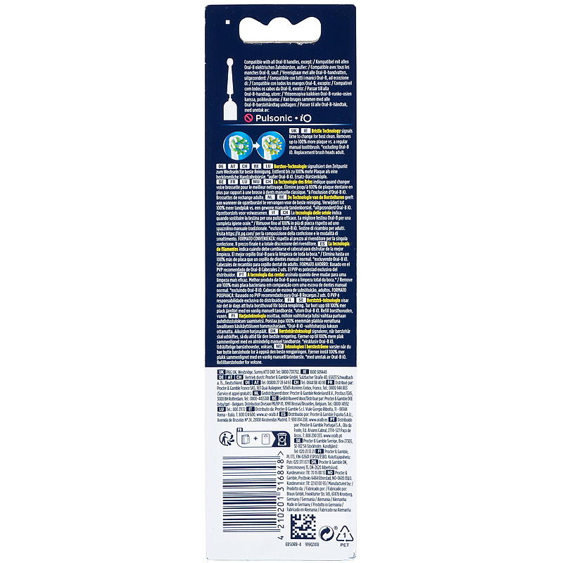 Oral-B Oral-B opzetborstels met 4 stuks, Cross Action
