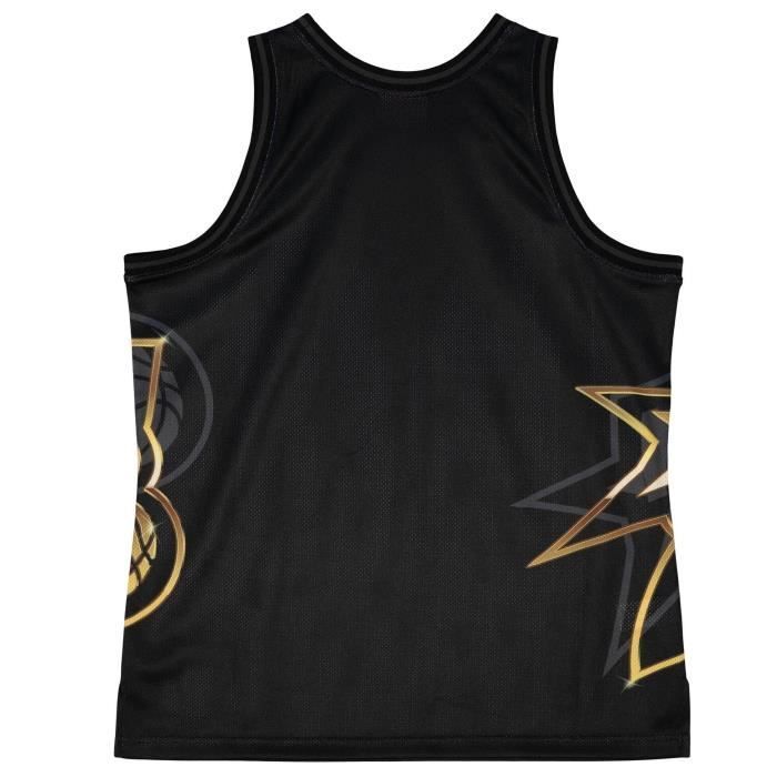 Basketballtrikot – MITCHELL & NESS – Big Face 4.0 – Ärmellos – Schwarz – Atmungsaktiv
