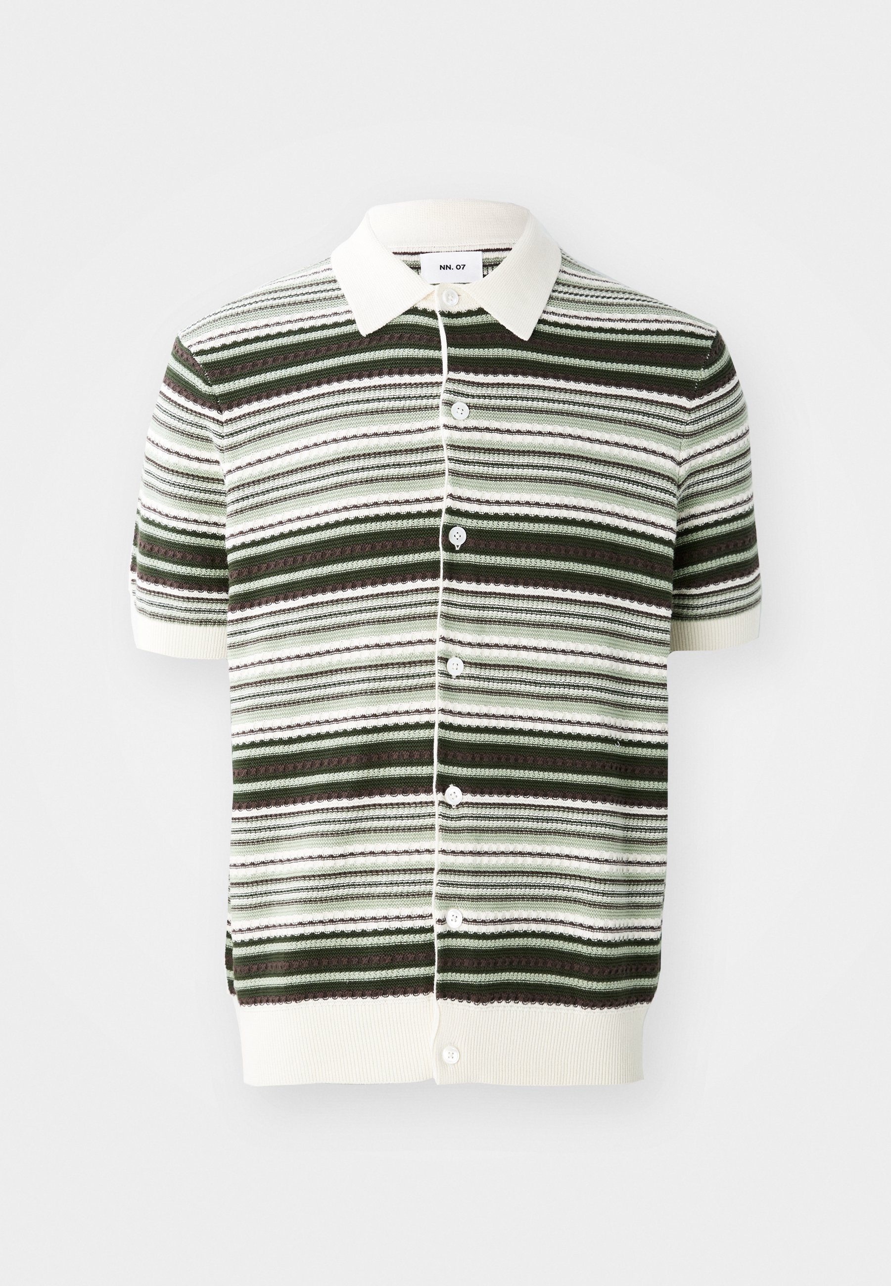 NN.07 NOLAN - Shirt - groene streep