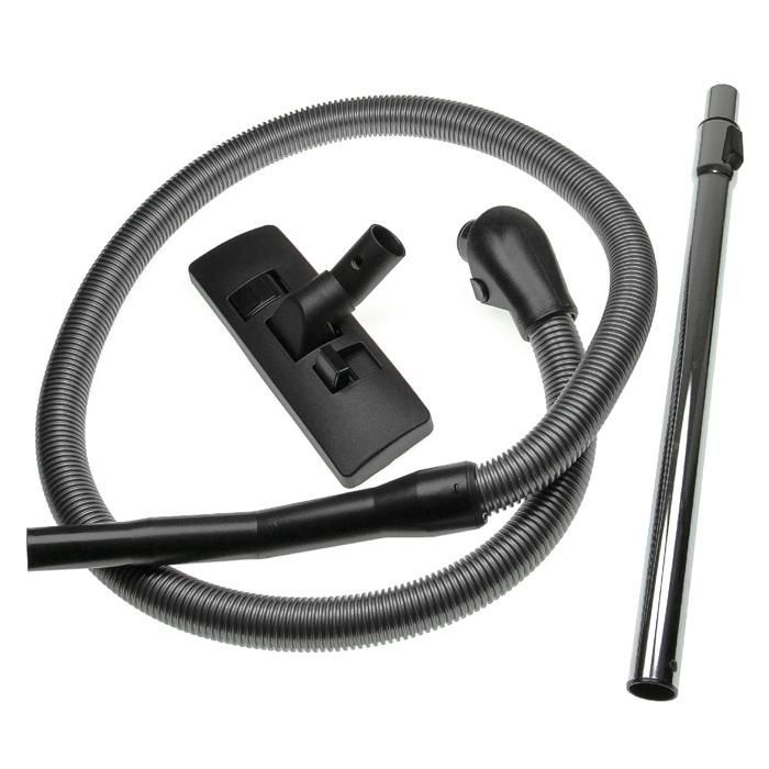 vhbw Set d'accessoires 3 pcs. compatible avec Miele AluMagic, BlackJewel, Electronic 3000 aspirateur - buse de sol, tuyau