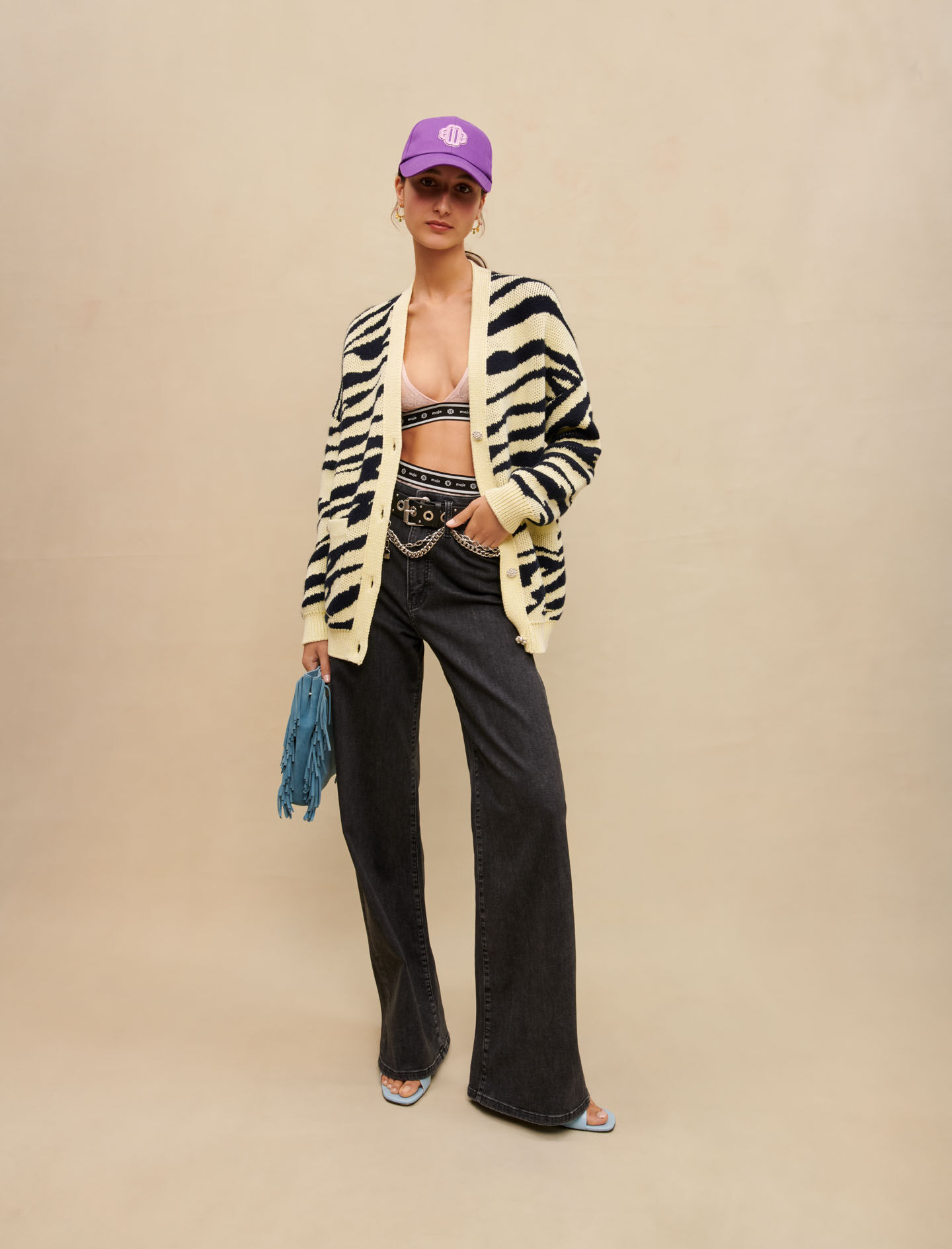 Oversized geel vest - Geel