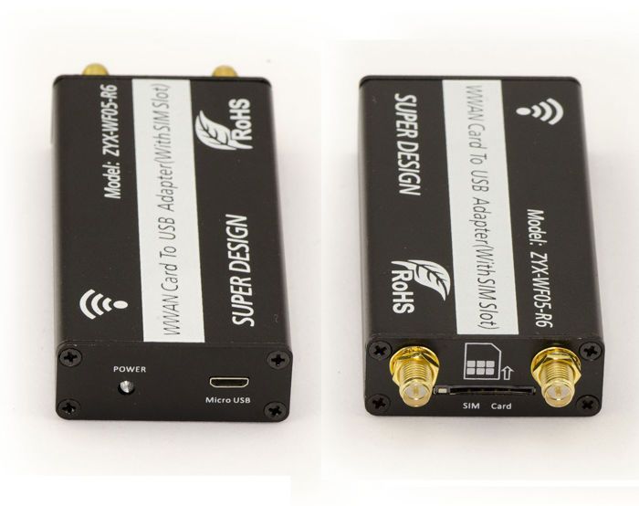 Adaptador USB - KALEA INFORMATIQUE - M.2 WWAN LTE - Compatível com 3G/4G - Slot para cartão SIM - Formato 2242