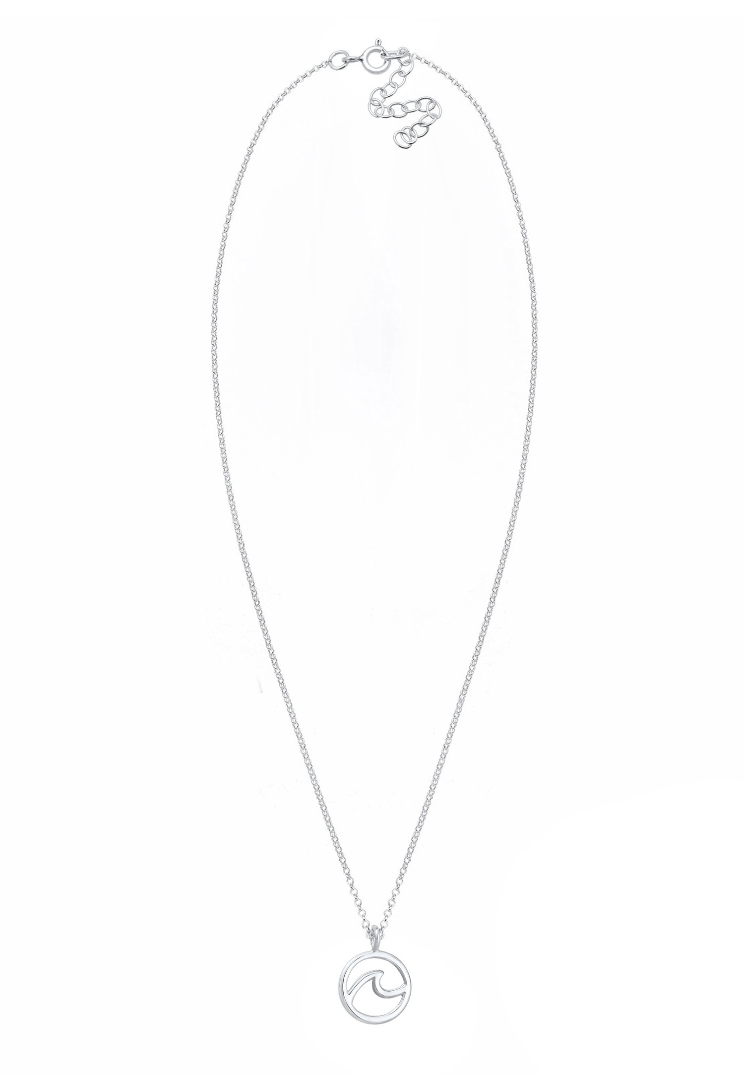 Elli Mer Vague Maritime Été Collier Femme - (925/1000) Argent