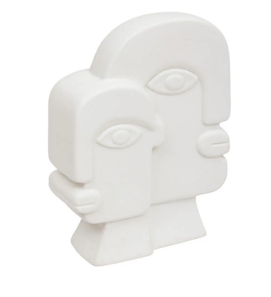 Figurka z dolomitu biała FACE 26 cm