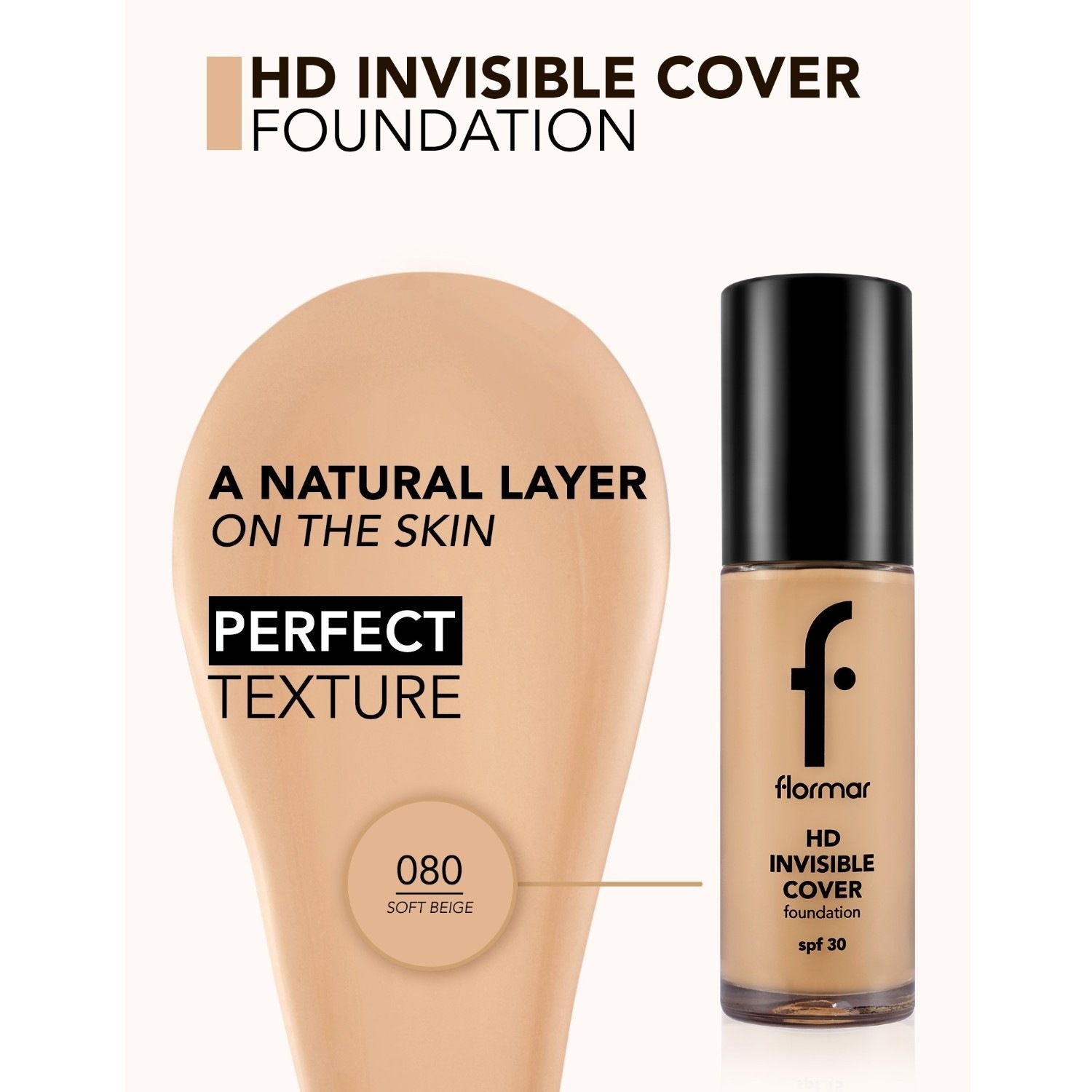 Flormar Foundation High Definition Invisible Cover – 30 ml