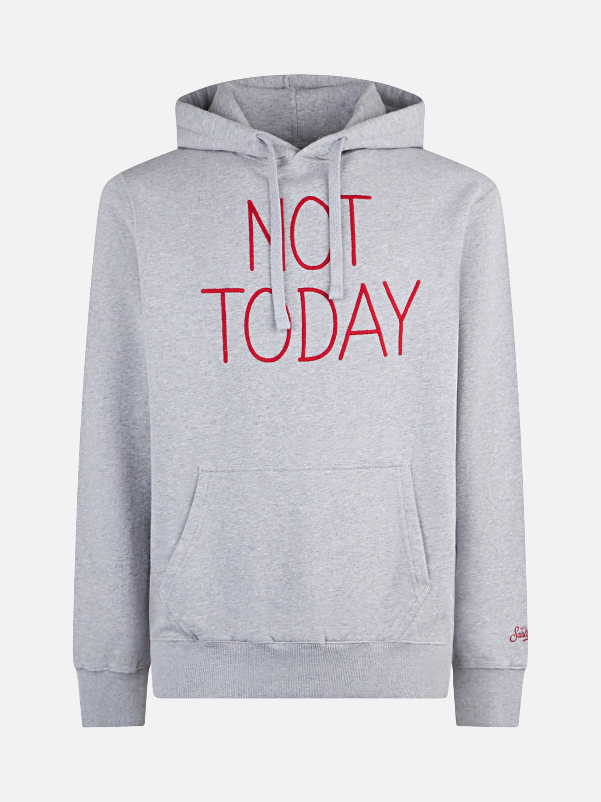 Sudadera gris para hombre con bordado 